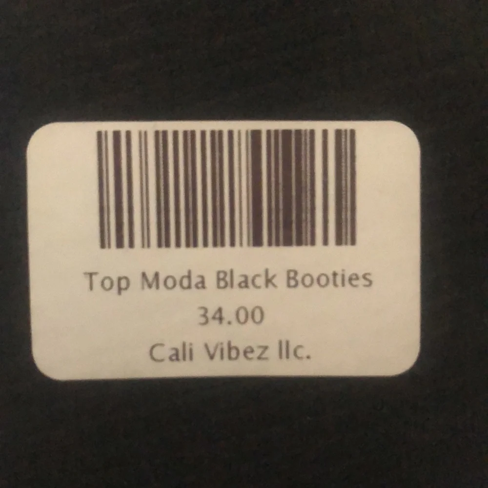TOP Moda Black Heeled Booties - Picture 5 of 9